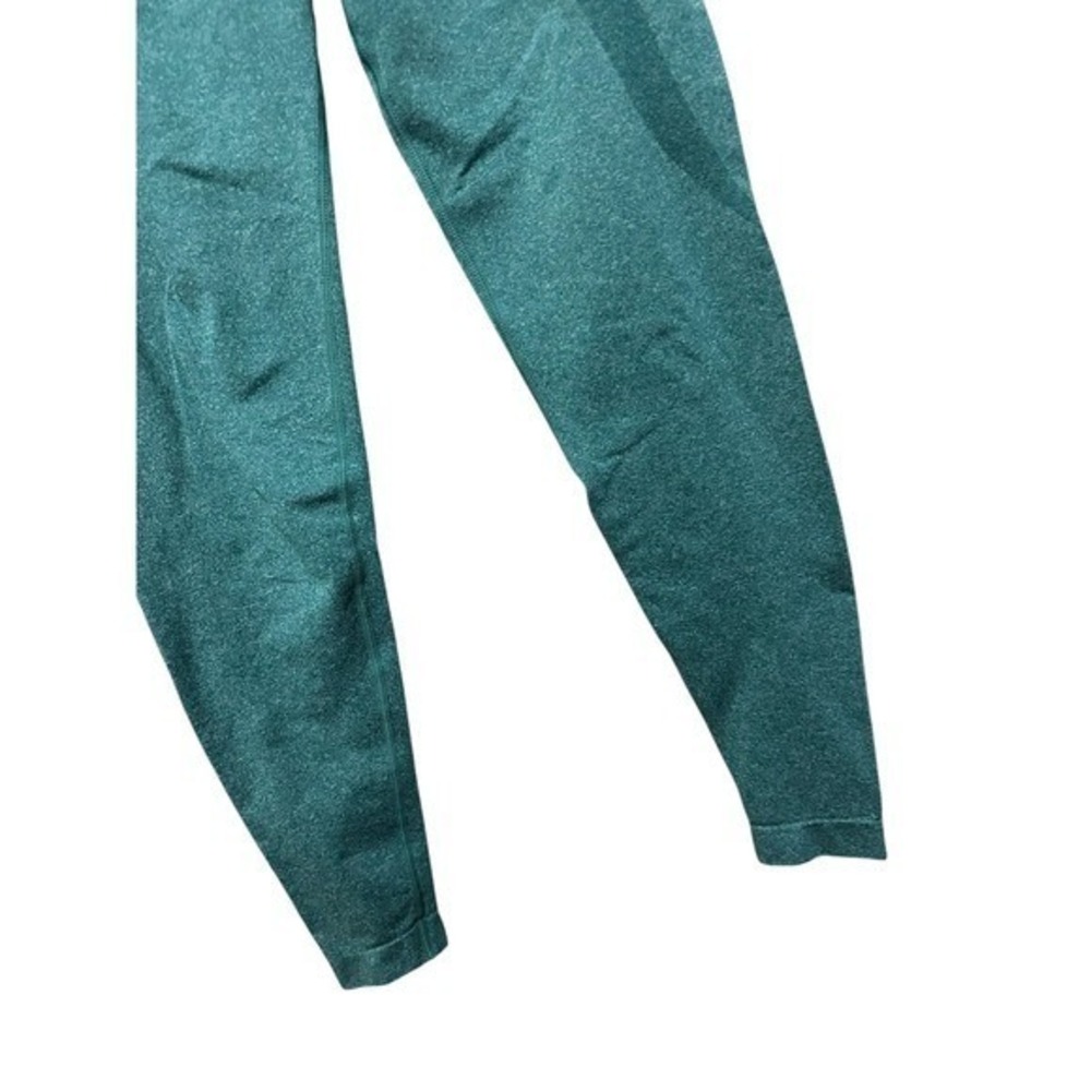 Green High Waist Seamless‎ Leggings Women's XL Workout Yoga Gym Activewear - Picture 2 of 5